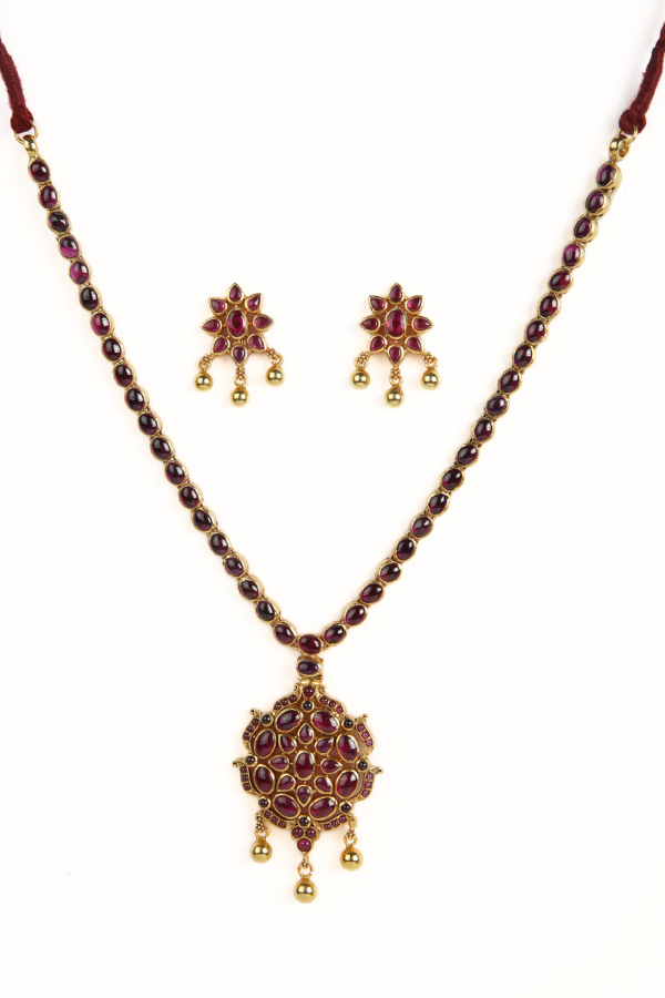 Raksa Necklace - 925 silver gold polish