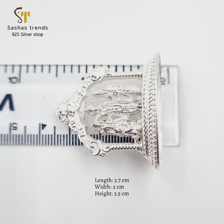 Ram Darbar with Prabhavali-925 silver