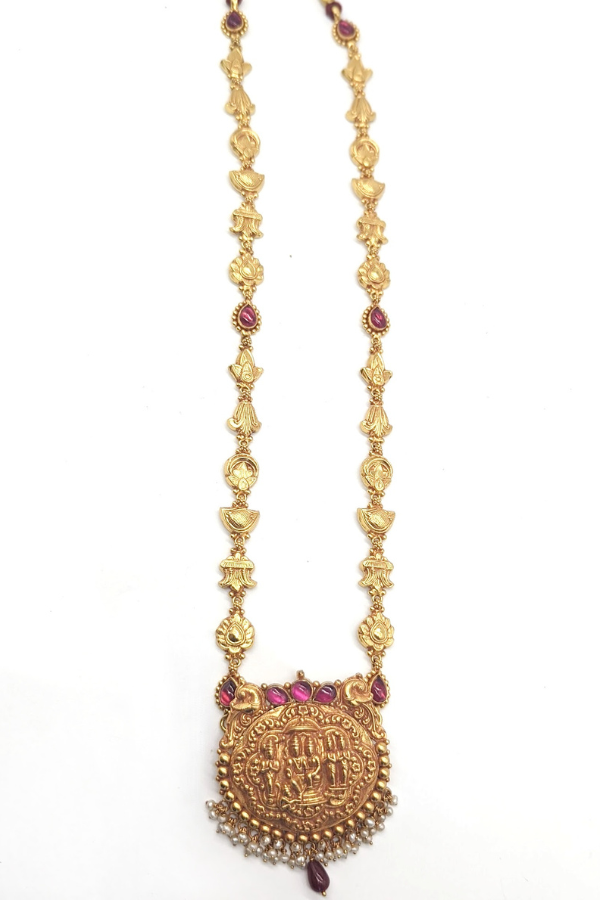 Rama Pattabhishekam Necklace - 925 Silver gold polish