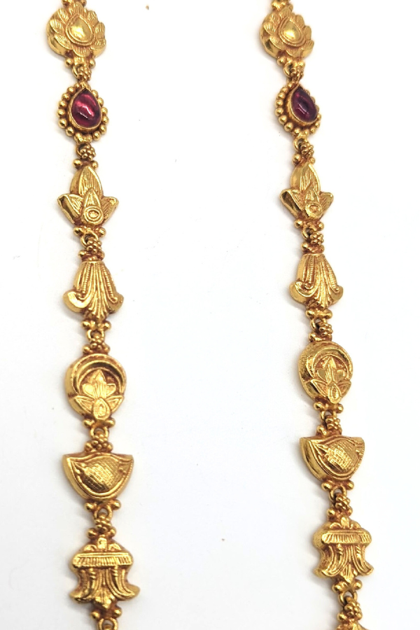 Rama Pattabhishekam Necklace - 925 Silver gold polish