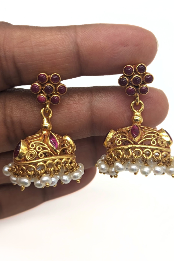 Rama Pattabhishekam Necklace - 925 Silver gold polish