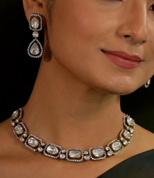 Rashmi Necklace - 925 silver Gold plated