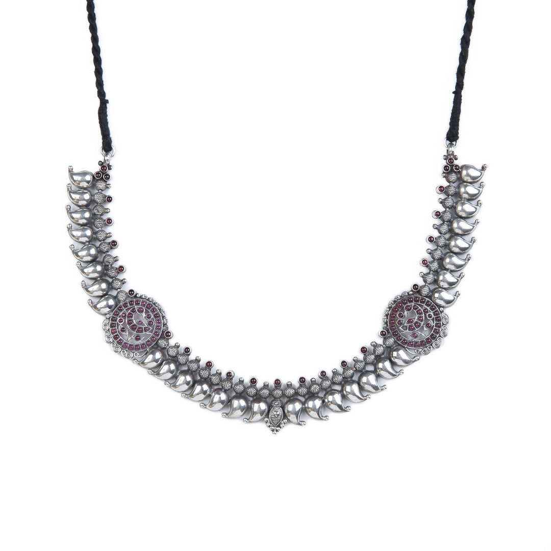 Ridhi Necklace - 925 oxidized silver
