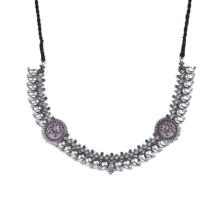 Ridhi Necklace - 925 oxidized silver