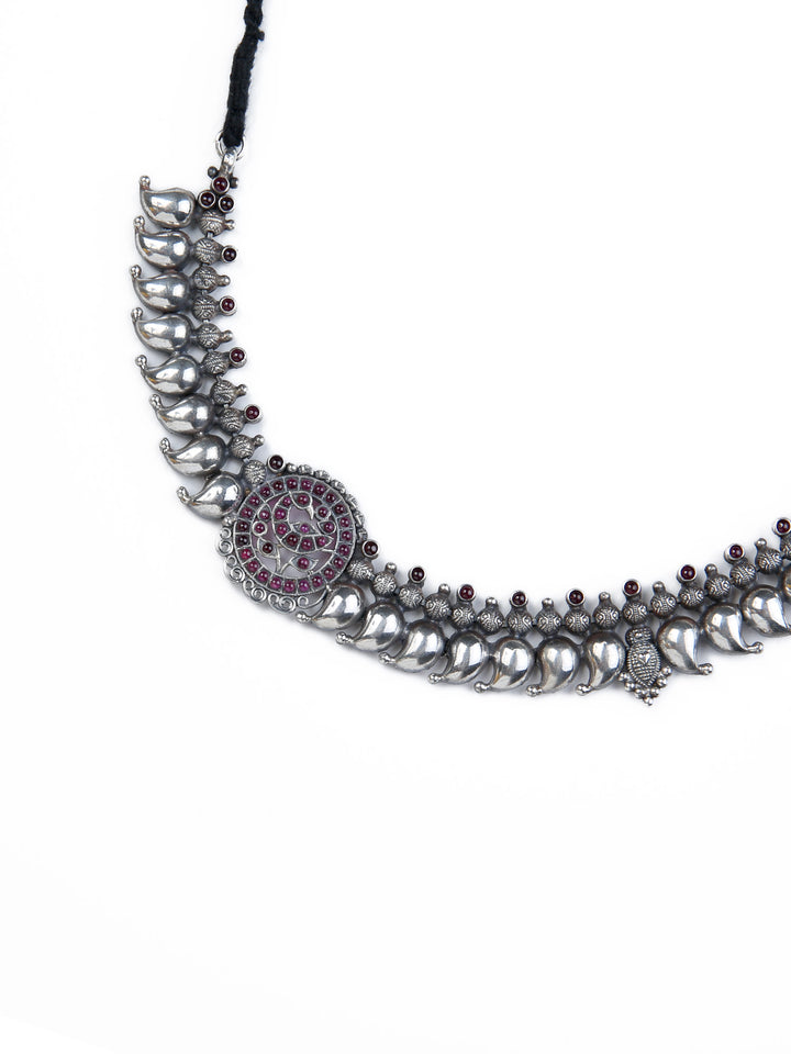 Ridhi Necklace - 925 oxidized silver