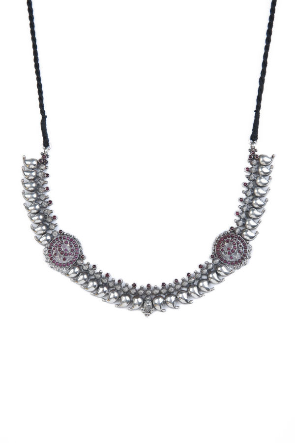 Ridhi Necklace - 925 oxidized silver