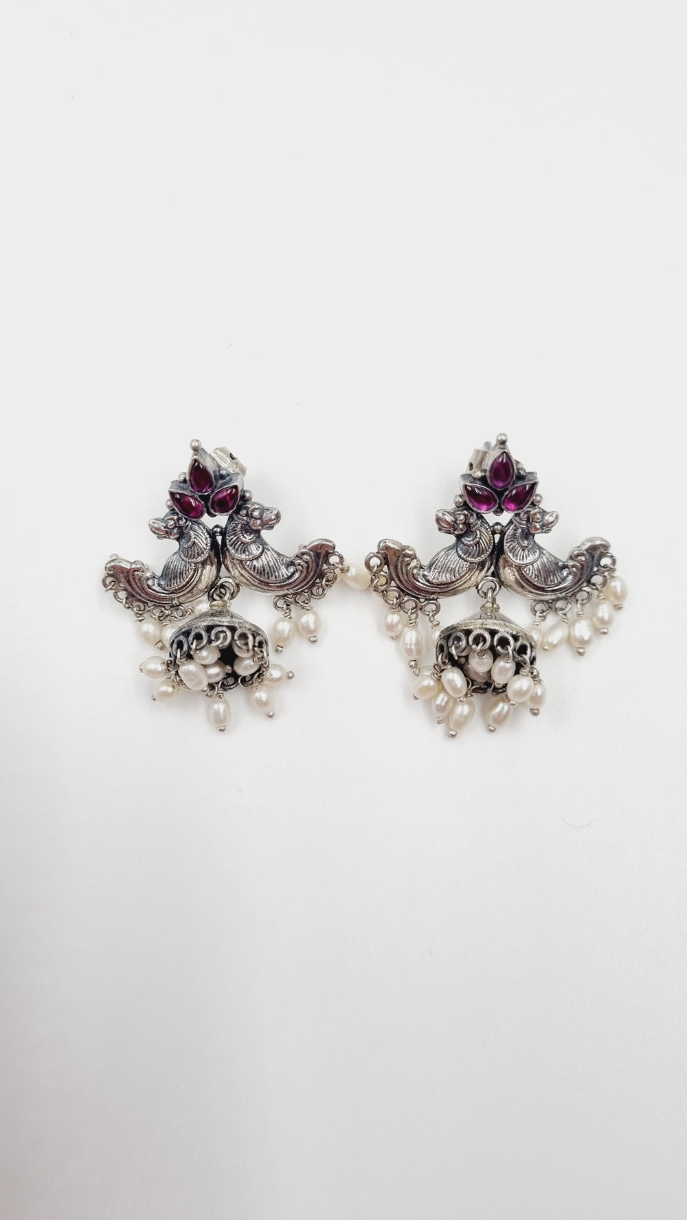 Sterling silver earring, 925 silver jewelry, Daily wear, Festival collections, Navarathri collections, Christmas, Gifts