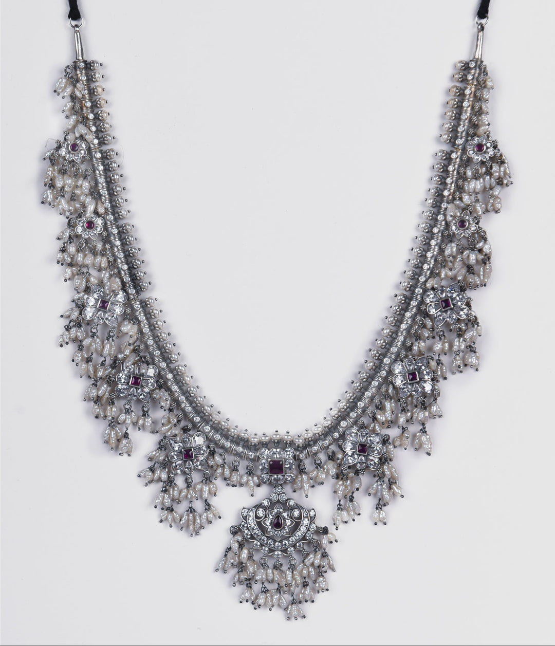 Riti Guttapusalu necklace - 925 silver oxidized