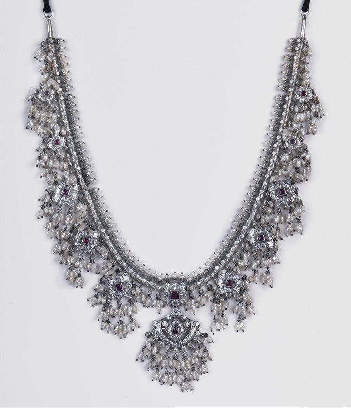 Riti Guttapusalu necklace - 925 silver oxidized