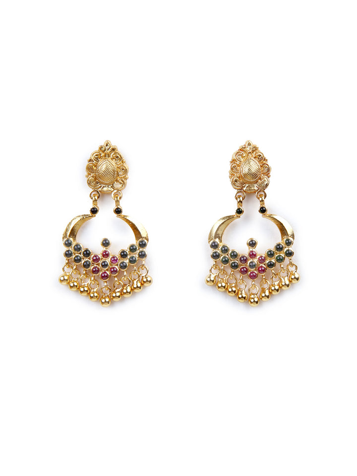 Ritu Chaandbali Earring - 925 silver gold polish