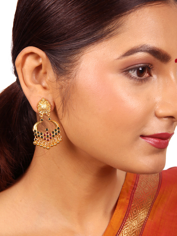 Ritu Chaandbali Earring - 925 silver gold polish