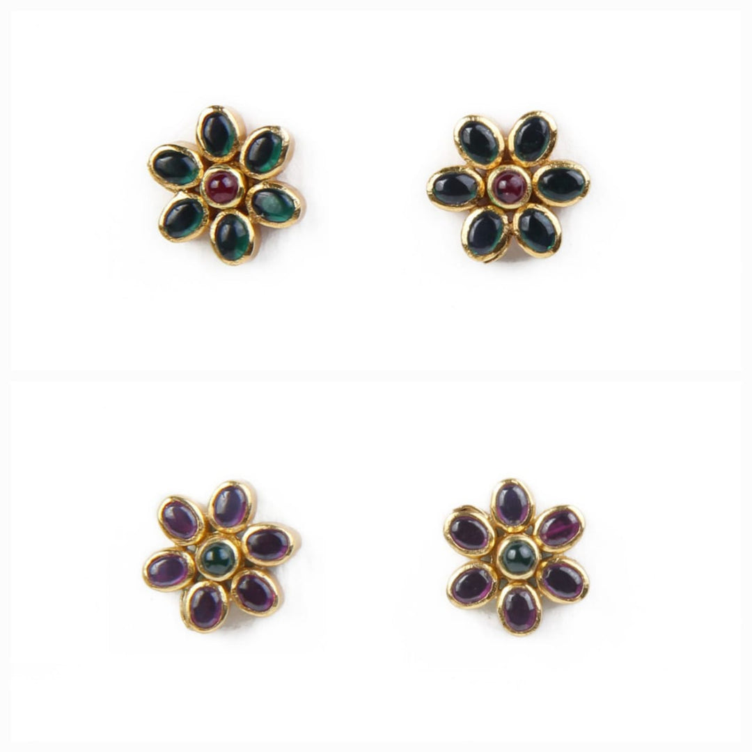Ritu Reversible Necklace - 925 silver gold polish