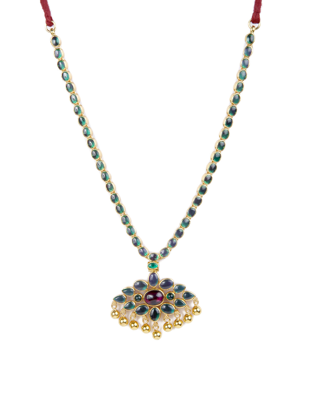 Ritu Reversible Necklace - 925 silver gold polish