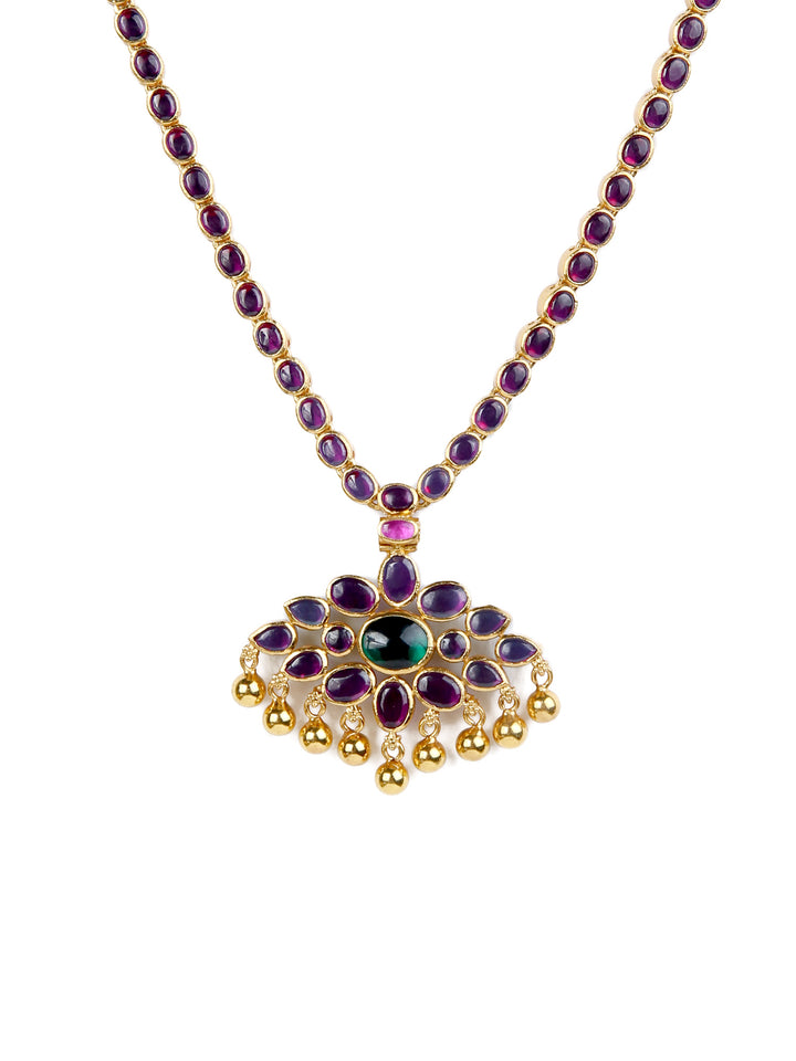 Ritu Reversible Necklace - 925 silver gold polish