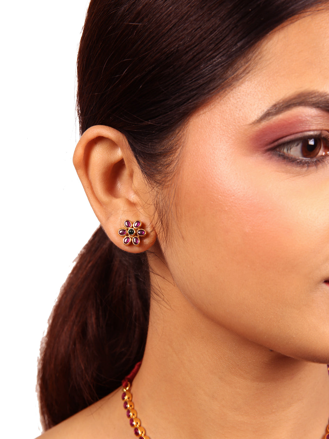 Ritu Reversible Necklace - 925 silver gold polish