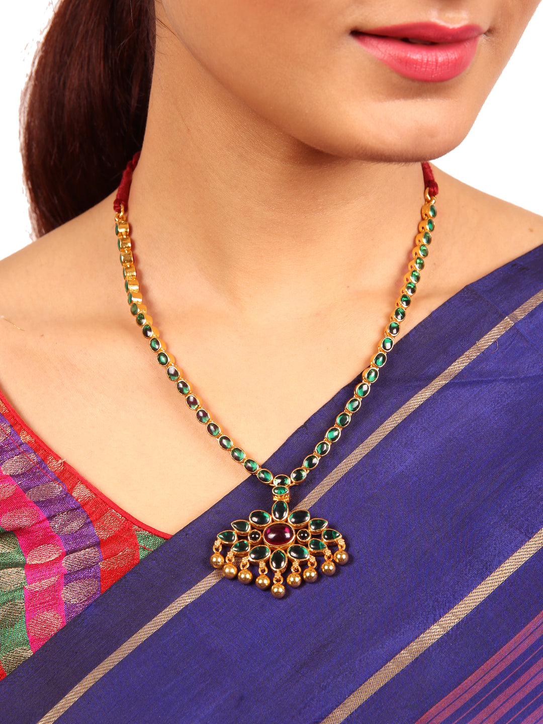 Ritu Reversible Necklace - 925 silver gold polish