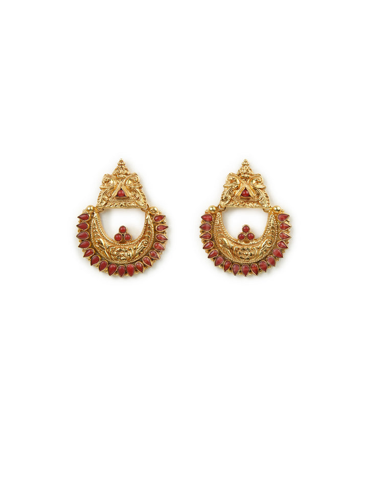Riya Chaandbali Earring - 925 silver gold polish