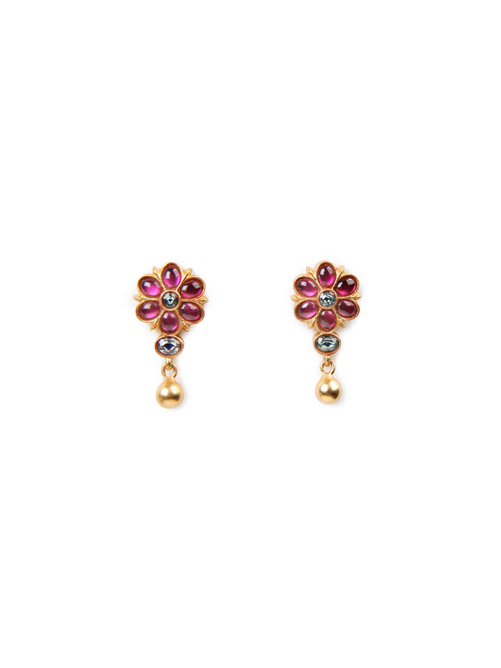 Rosana Stud - 925 silver gold polish