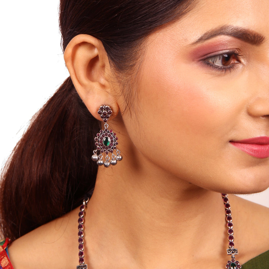 Rudra reversible necklace - 925 oxidized silver