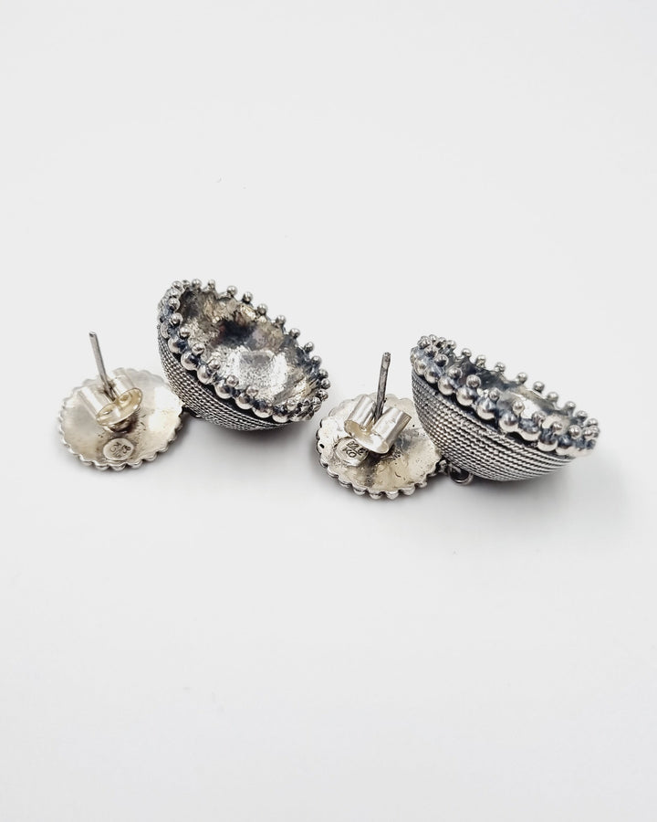 Rutva Jhumka - 925 Silver Oxidized