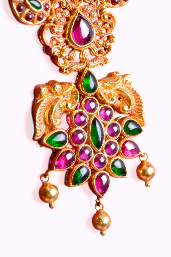 Sahana Necklace - 925 silver gold polish