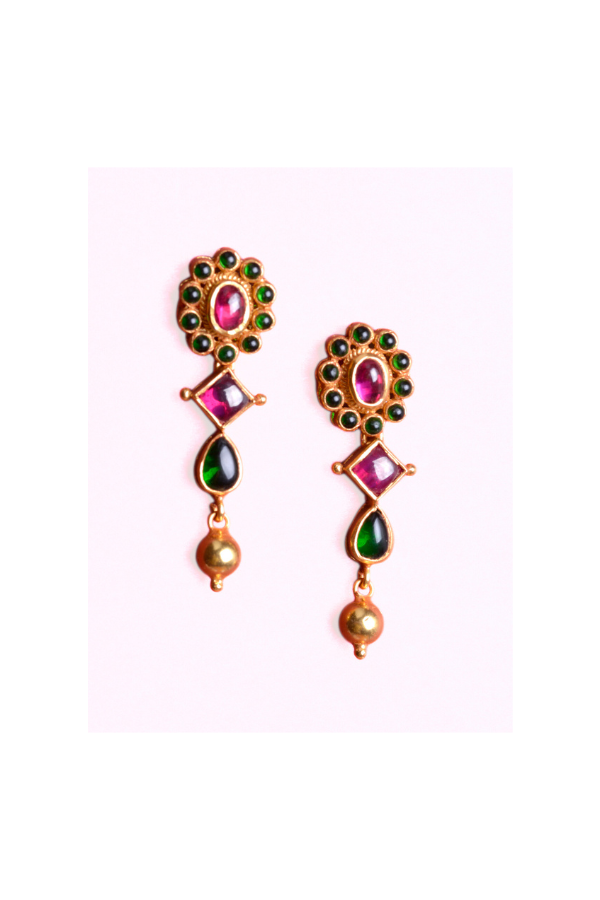Sahana Necklace - 925 silver gold polish