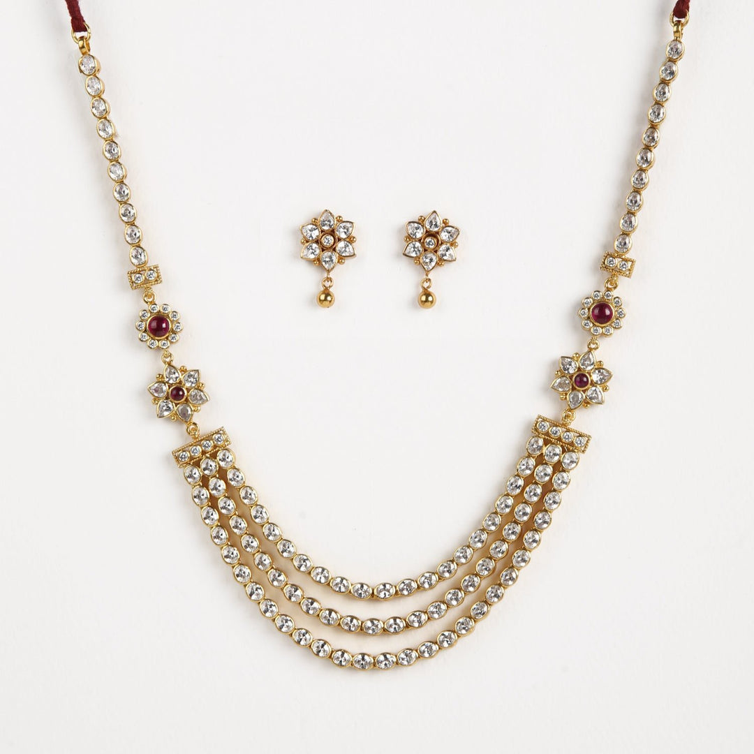 Sajitha Reversible Necklace - 925 silver gold polish