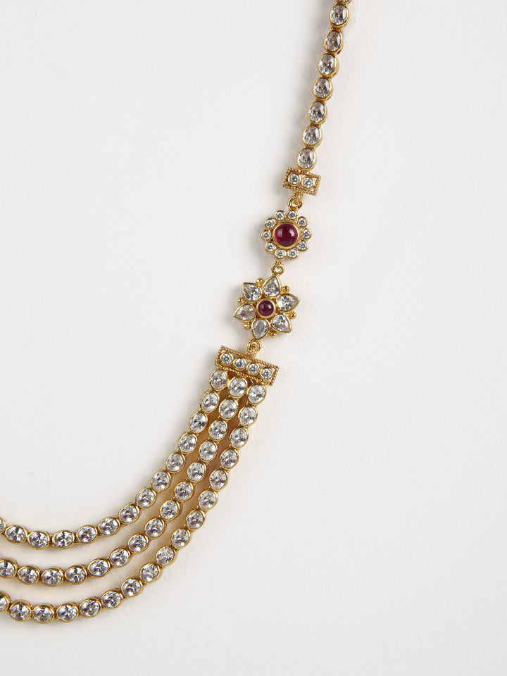 Sajitha Reversible Necklace - 925 silver gold polish