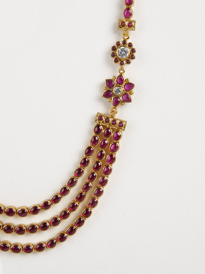 Sajitha Reversible Necklace - 925 silver gold polish