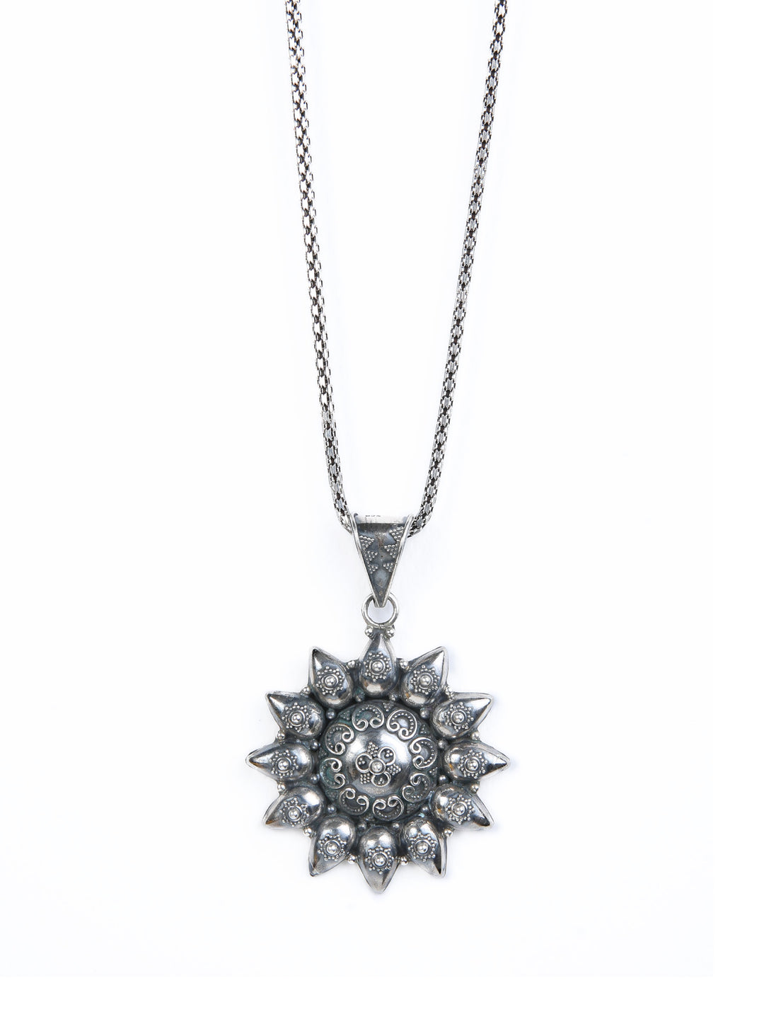 Savitra Necklace - 925 oxidized silver