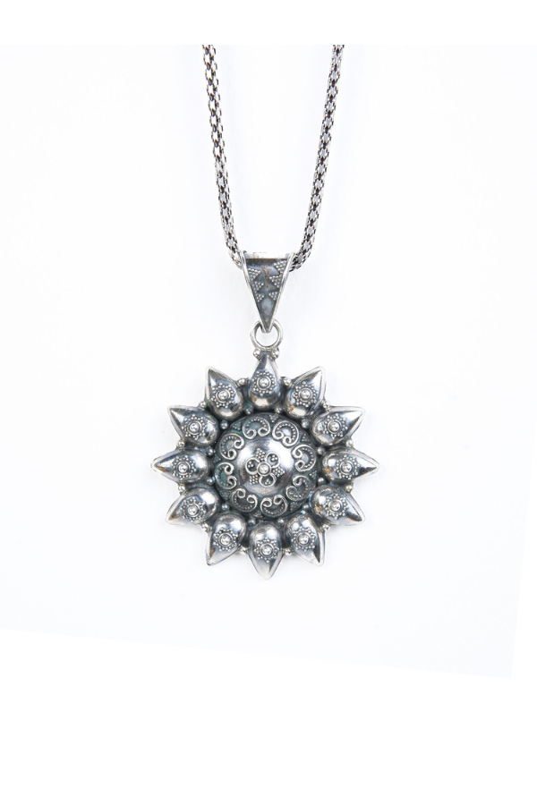 Savitra Necklace - 925 oxidized silver