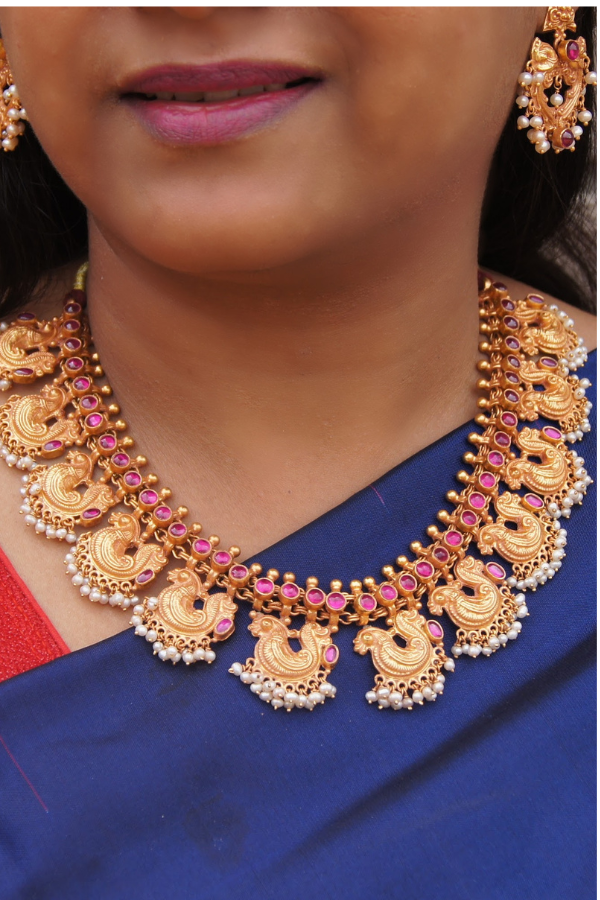 Sayja Necklace - 925 silver gold polish