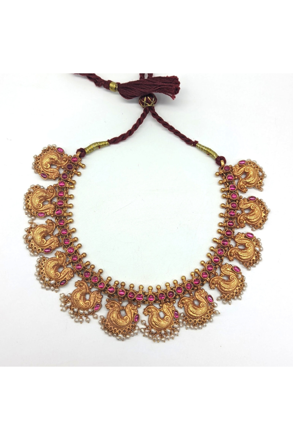 Sayja Necklace - 925 silver gold polish
