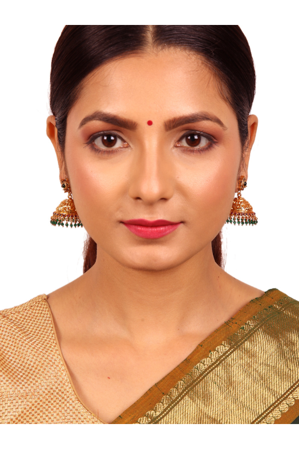 Sayli detachable jhumka - 925 silver gold polish