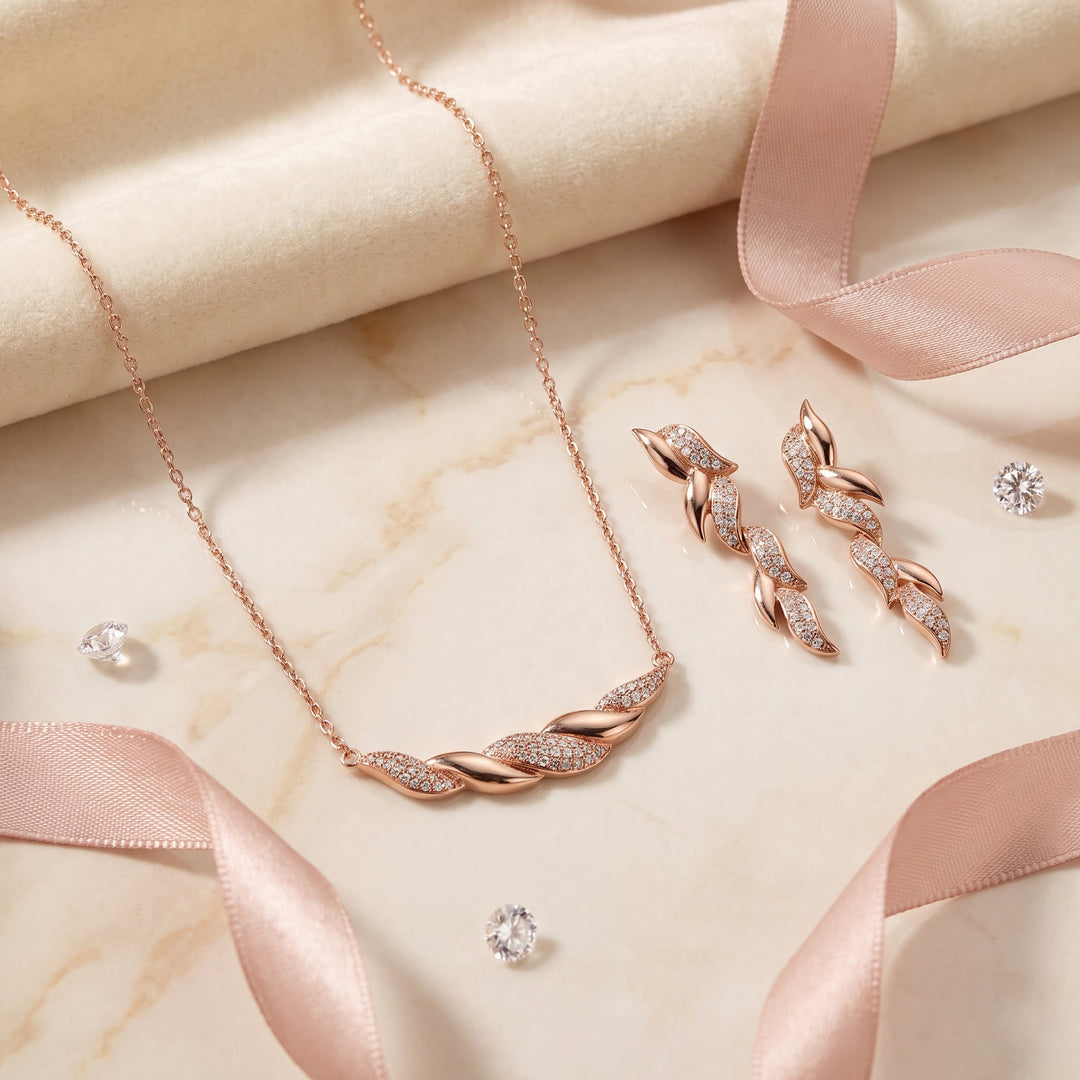 Inter-curved 925 silver necklace
