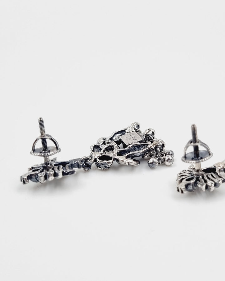 Sterling silver jewelry, Tribal, Daily wear, Festival collection, 925 Silver earrings, Navarathri, Christmas, Gifts