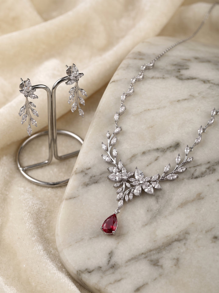 Gemstone silver necklaces