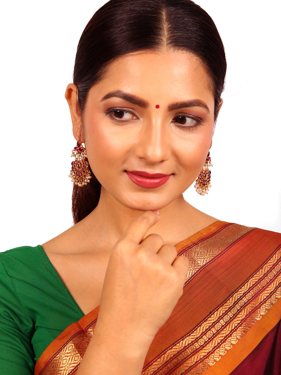 Shyla Chaandbali Earring - 925 silver gold polish