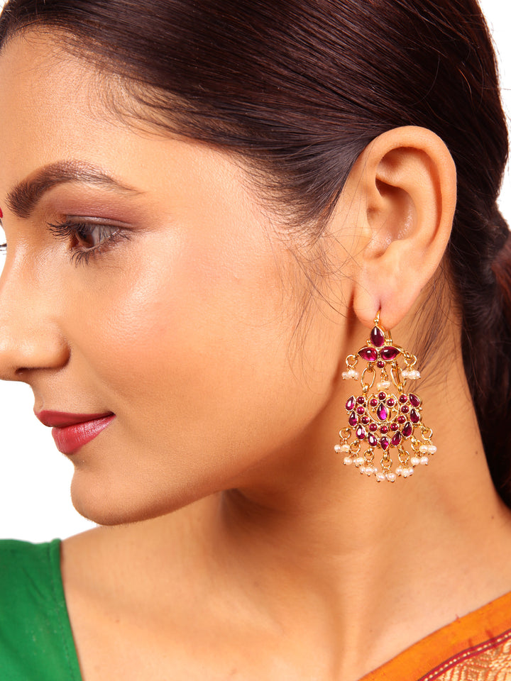 Shyla Chaandbali Earring - 925 silver gold polish