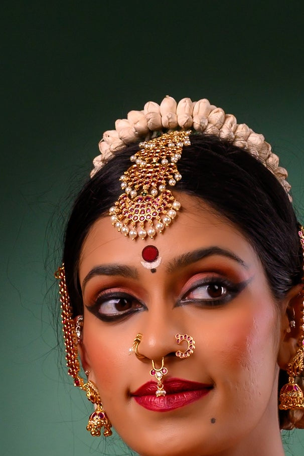 925 Silver 4-Layer Nethi Chutti -Maang tika-Head ornament