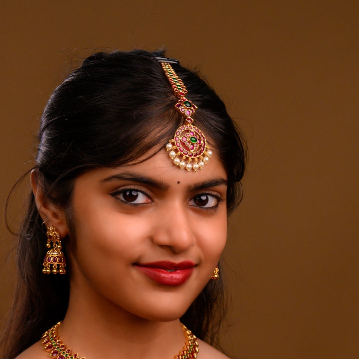 925 Silver Nethi Chutti -Maang tikka-Head ornament