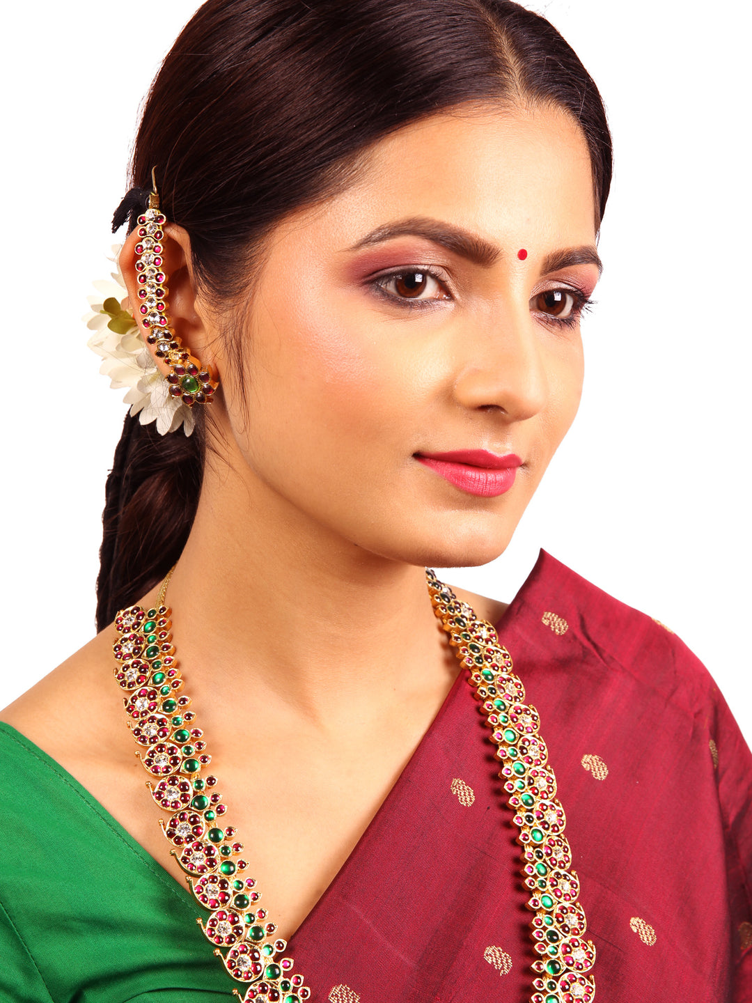 Silver Araku Mattal /Matti-925 silver gold polish-Bharatanayam Dance Jewelry