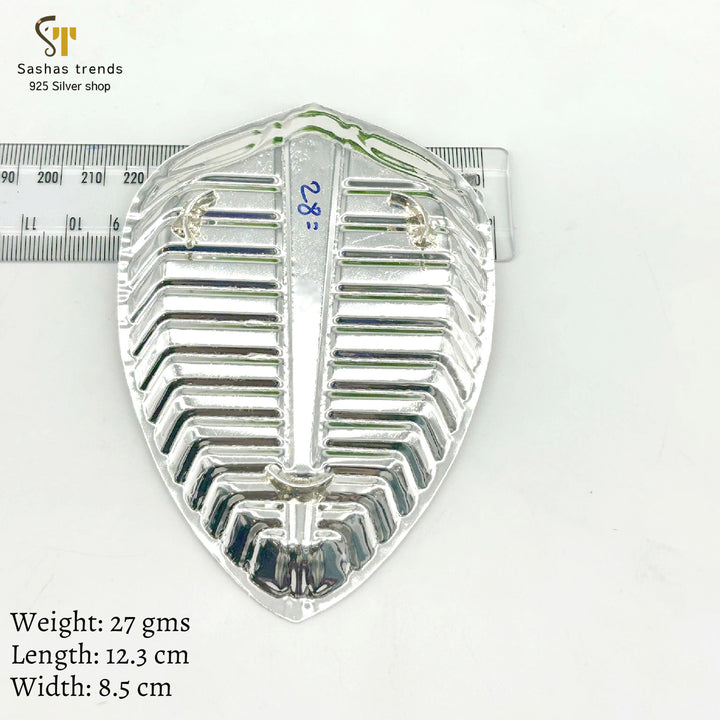 Silver Banana Leaf plate-Silver articles-Return gifts