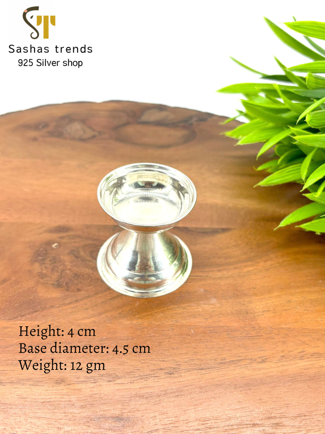 Silver Plain Diya-925 silver