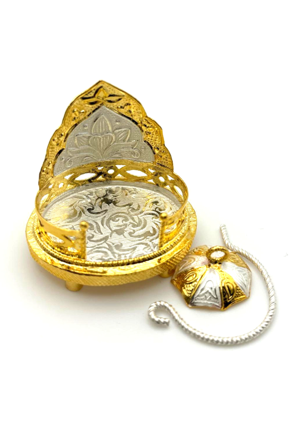 925 Silver dual-tone Mini Mantap-Pooja room decor-Silver decor-Idols-Gifts-silver articles