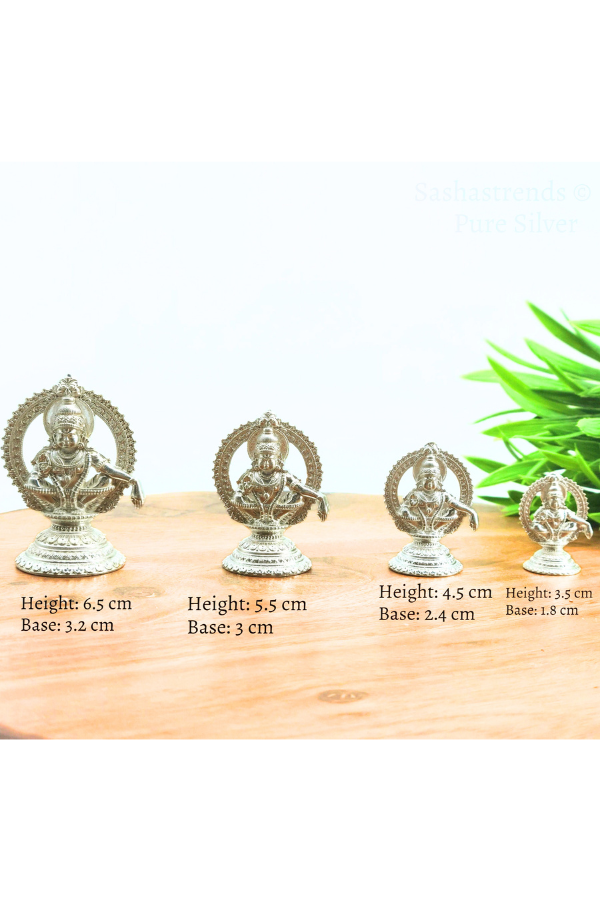 Sterling silver items, 925 silver, Navarathri collections, Pooja room items, Gifts, Iyyappa, Ayyappan Idol, sabari malai god