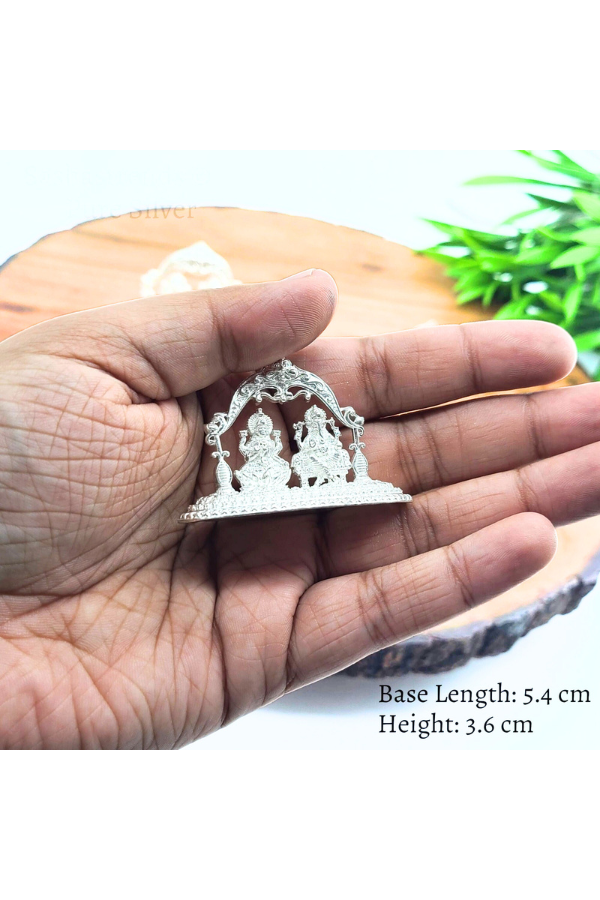 Silver god idol - Lakshmi, Ganesh idol - 925 silver gift items- pooja items for home, return gift for Navaratri & housewarming