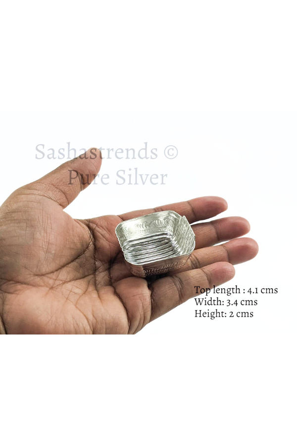 Silver mini donne- pure silver gift items- silver pooja items for home, return gift for navarathri,wedding &housewarming