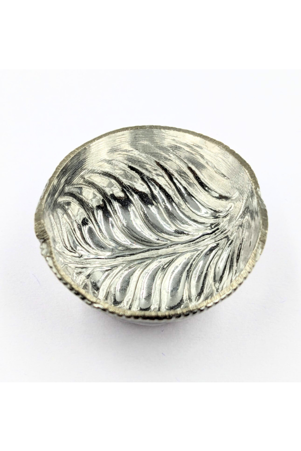 Silver mini leaf bowl - Kumkum haldi bowl - Return gift for navarathri/diwali/babyshower/krishnajanmastami