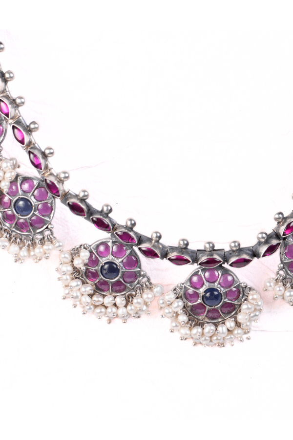 Sindhuja Necklace - 925 oxidized silver